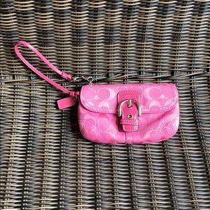Pink Coach Wallet/Wristlet